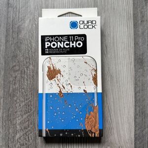 Quad Lock iPhone 11 Pro Poncho Clear NEW In Box